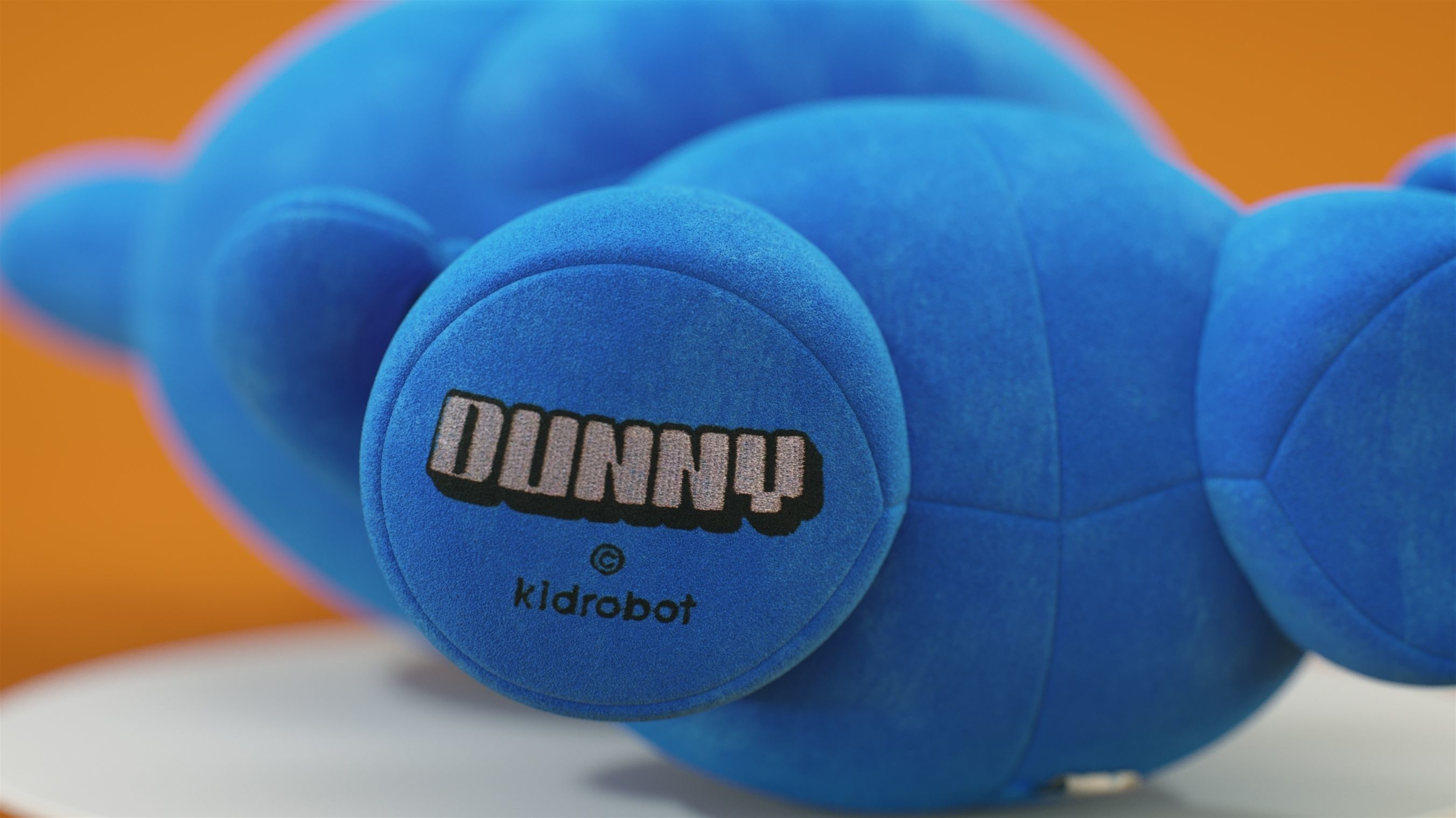 Kidrobot 20 inch Dunny Plush Cyan Edition 3D model_10