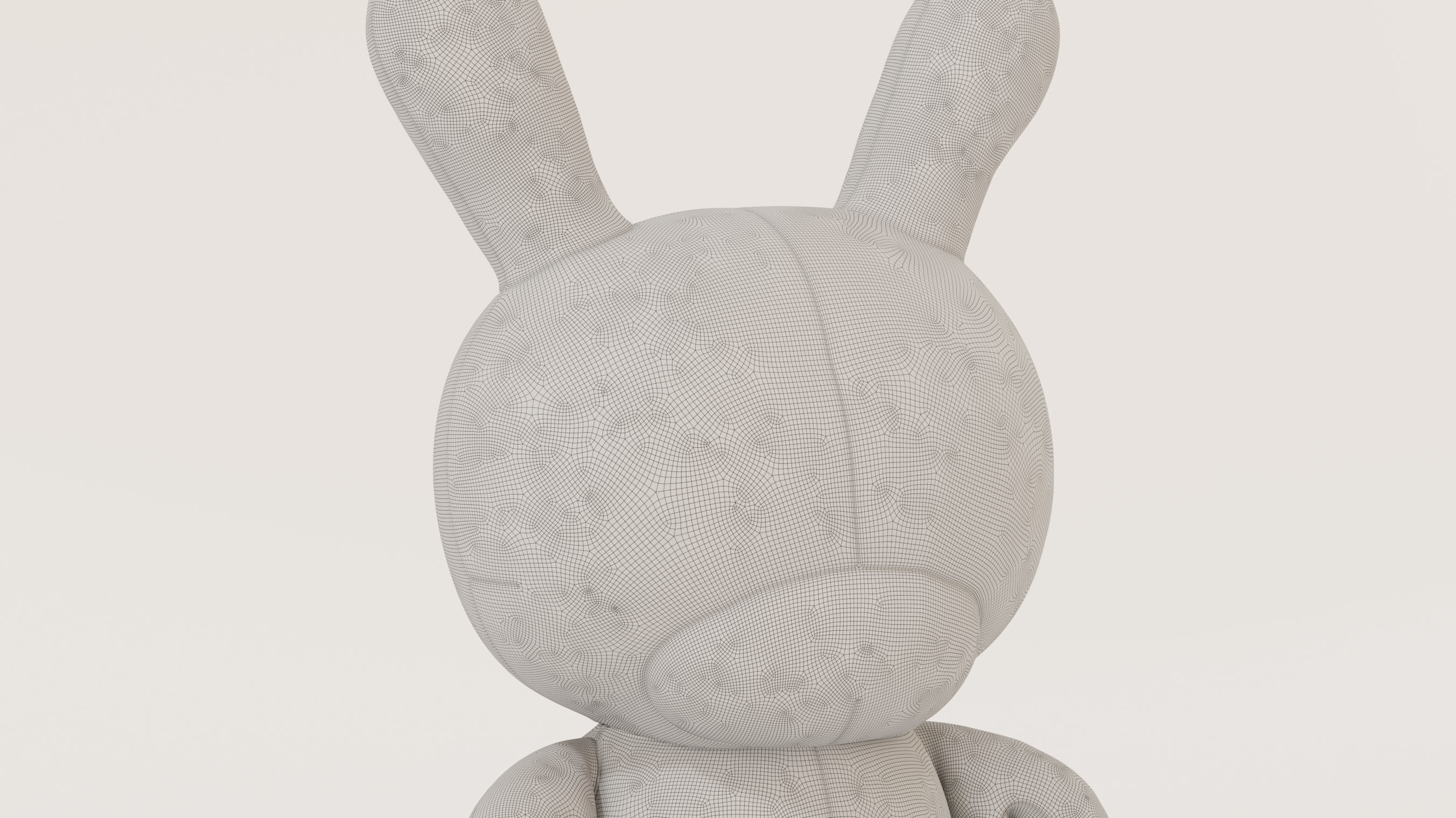 Kidrobot 20 inch Dunny Plush Cyan Edition 3D model_5