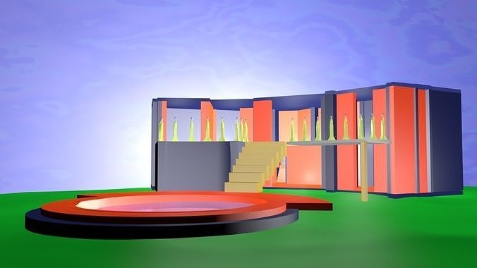 Basic villa 3D model