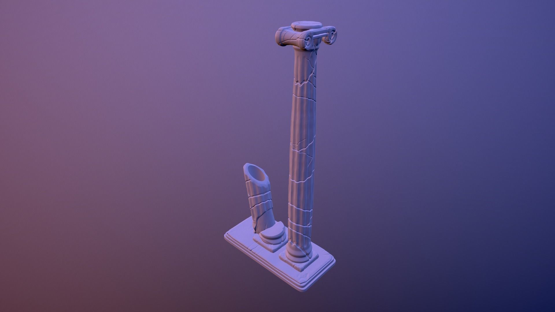 Stand for pen 3D print model_5