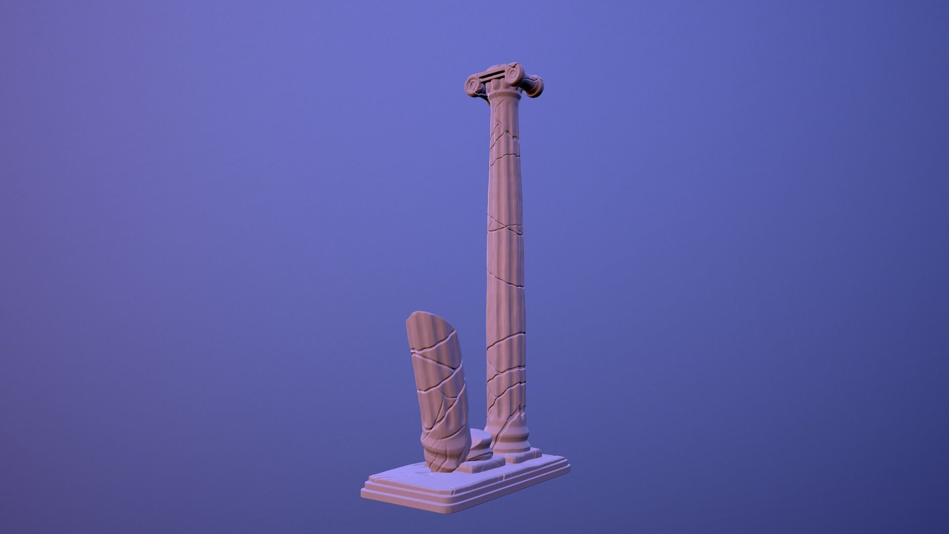 Stand for pen 3D print model_3