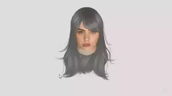 billie eilish 3d model