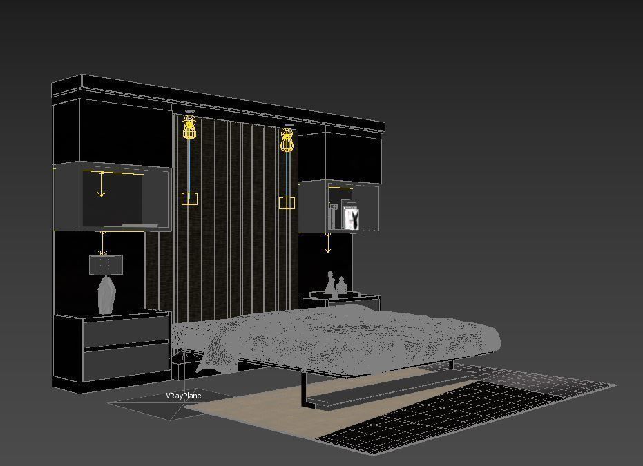 murphy bed 3D model_4