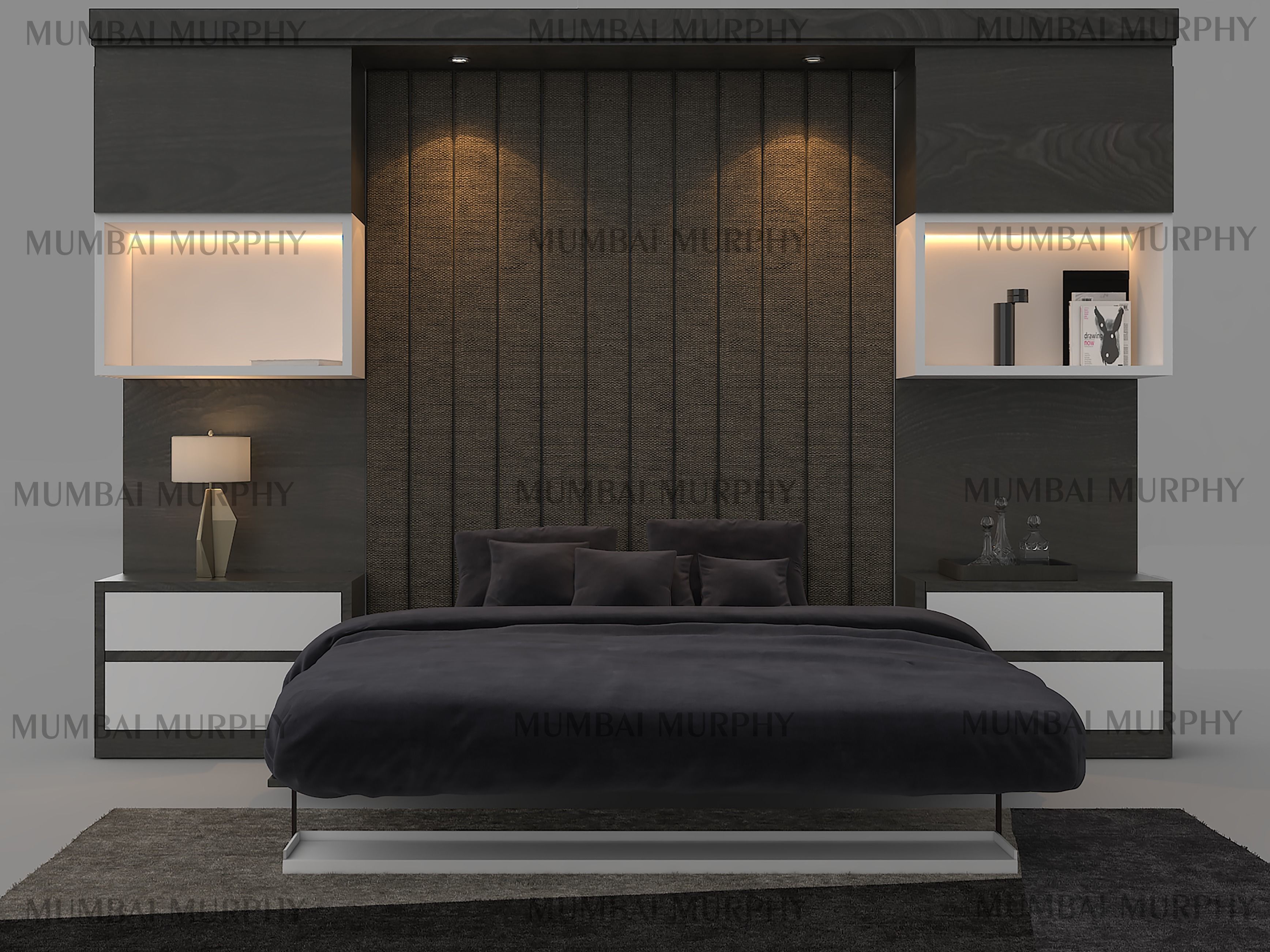 murphy bed 3D model_7