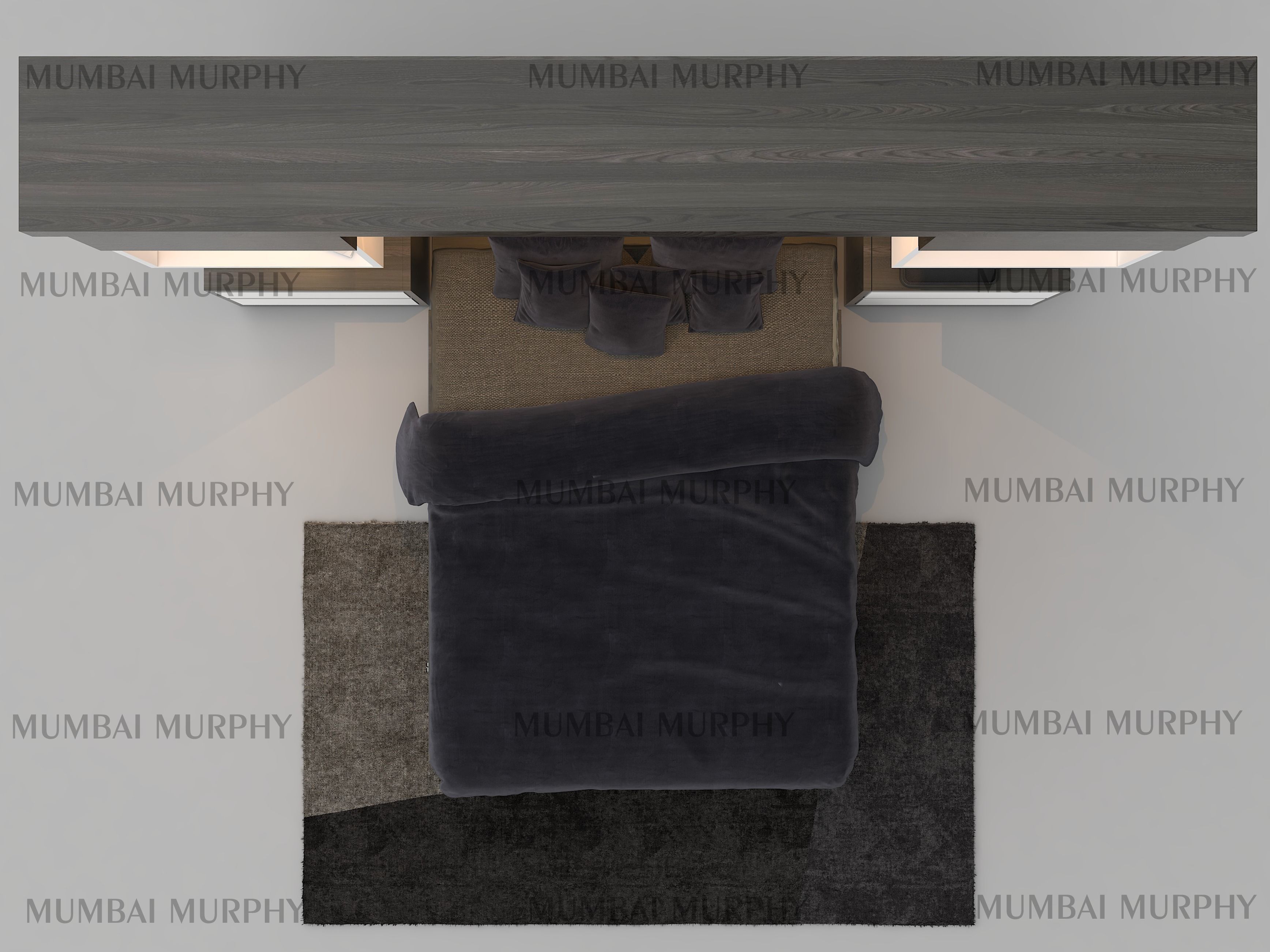 murphy bed 3D model_6