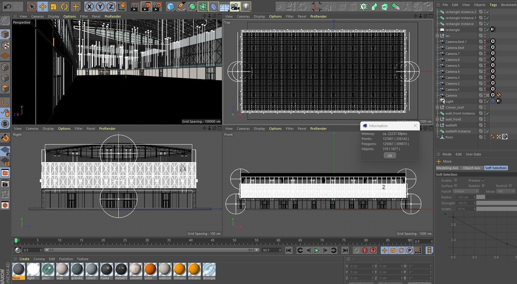 Exhibition Hall 30 interior and exterior 3D model_22
