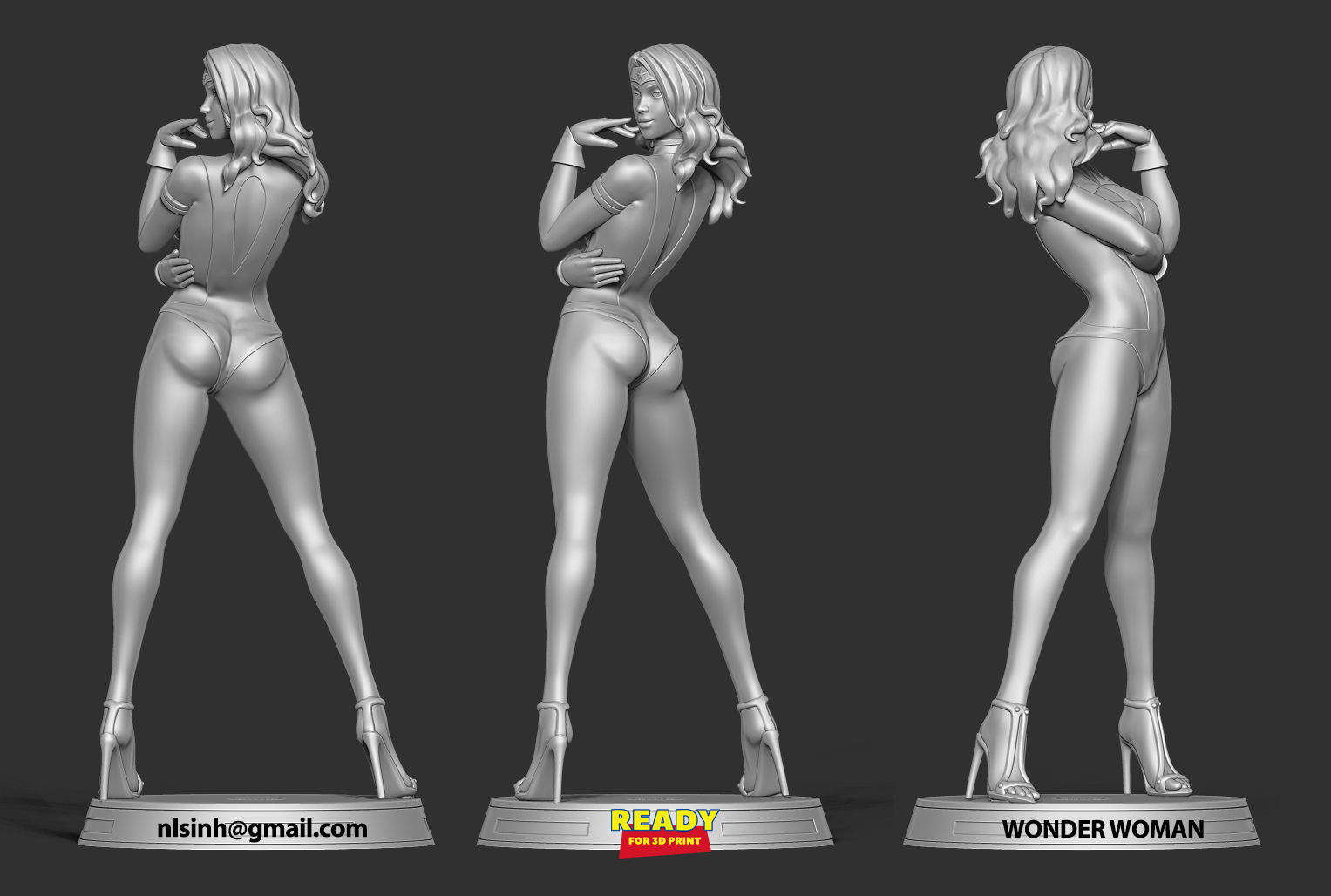 Wonder Woman Fanart 3D print model_4