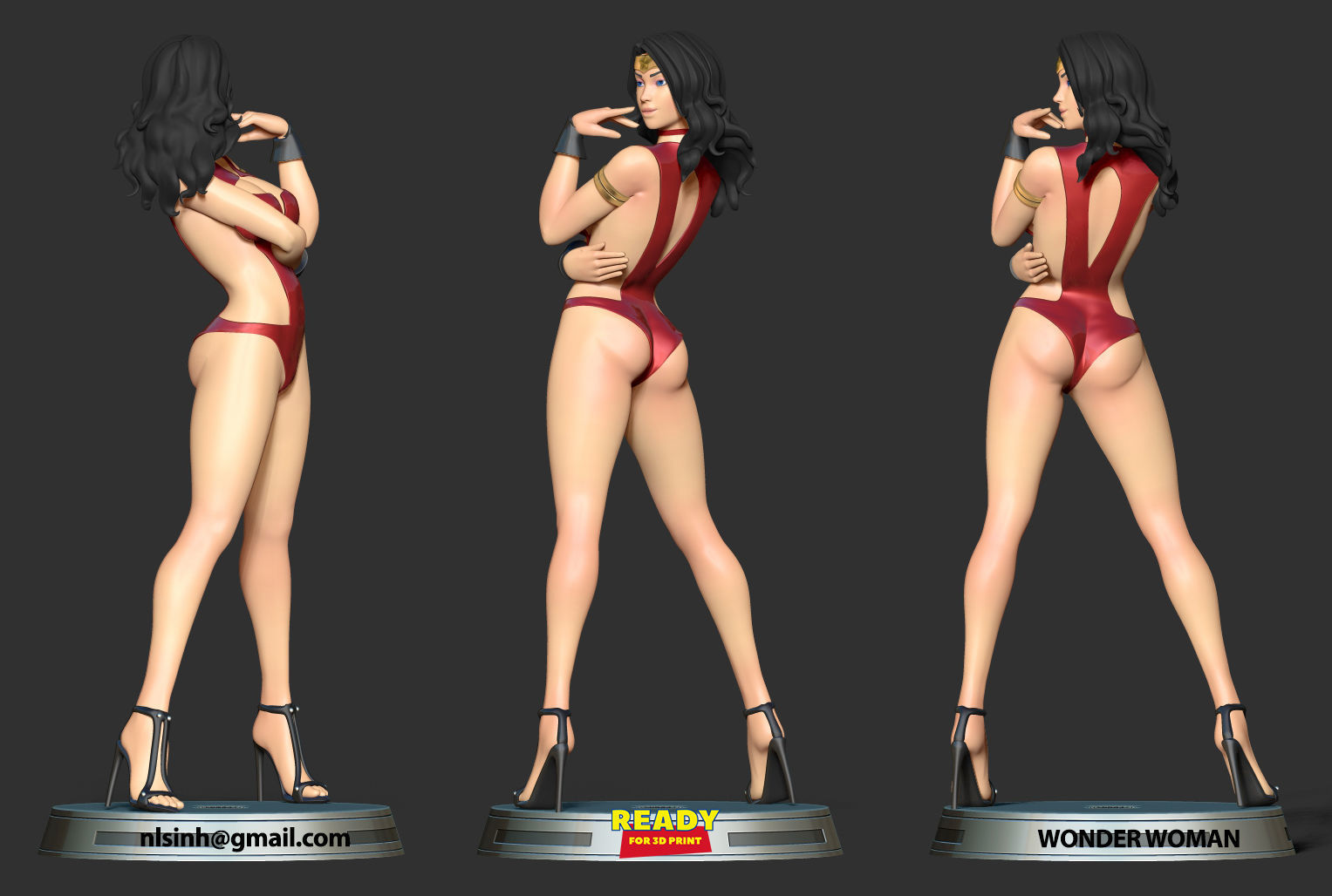 Wonder Woman Fanart 3D print model_1