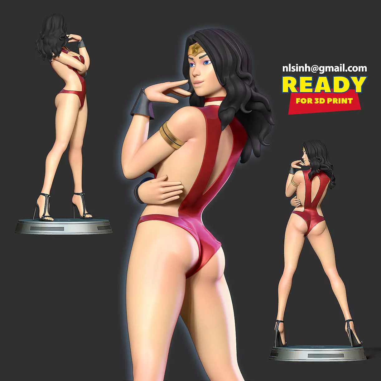 Wonder Woman Fanart 3D print model_0