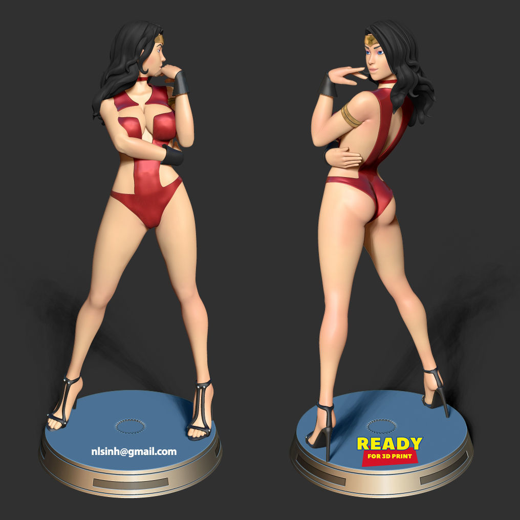 Wonder Woman Fanart 3D print model_6