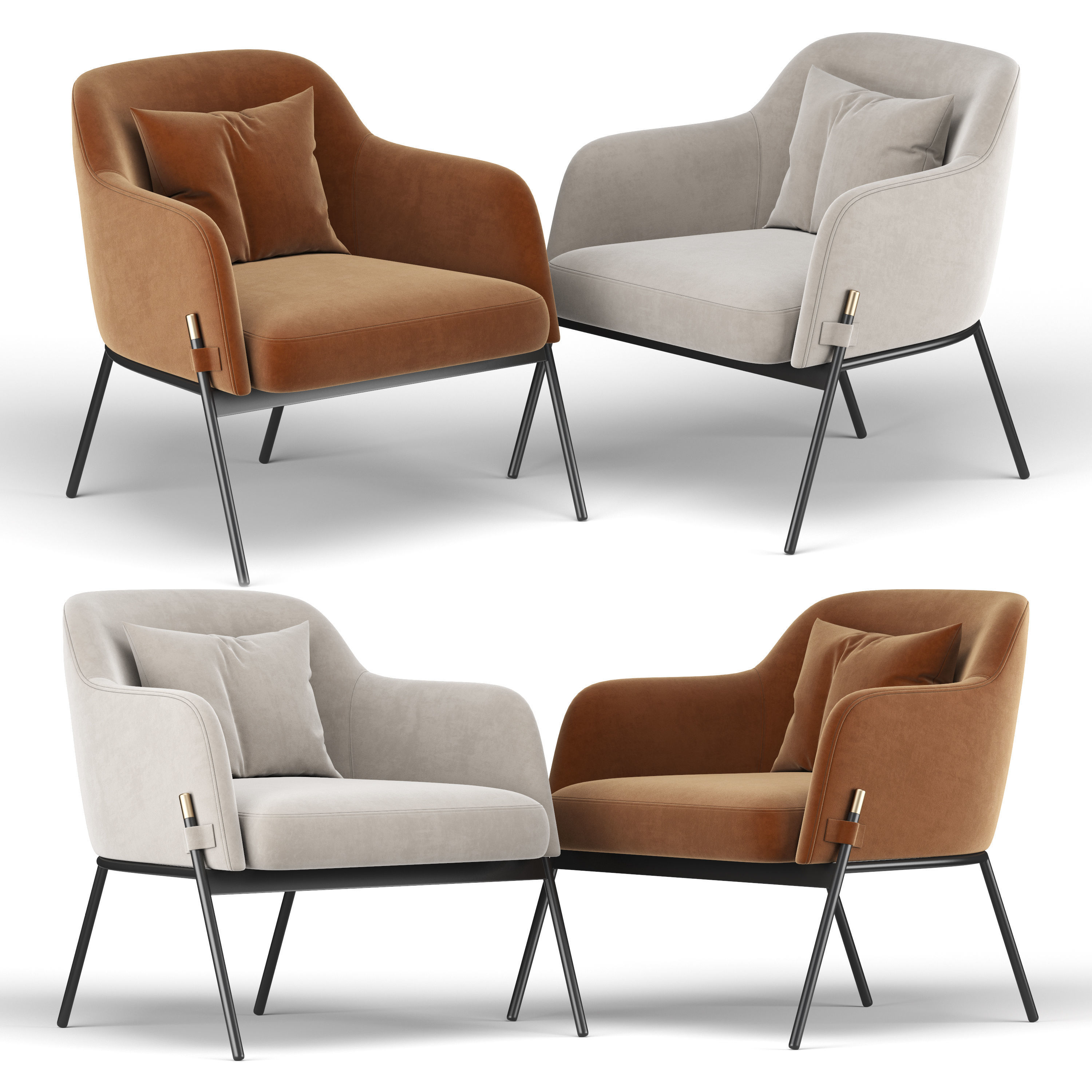 Barber Chair 3D model_1