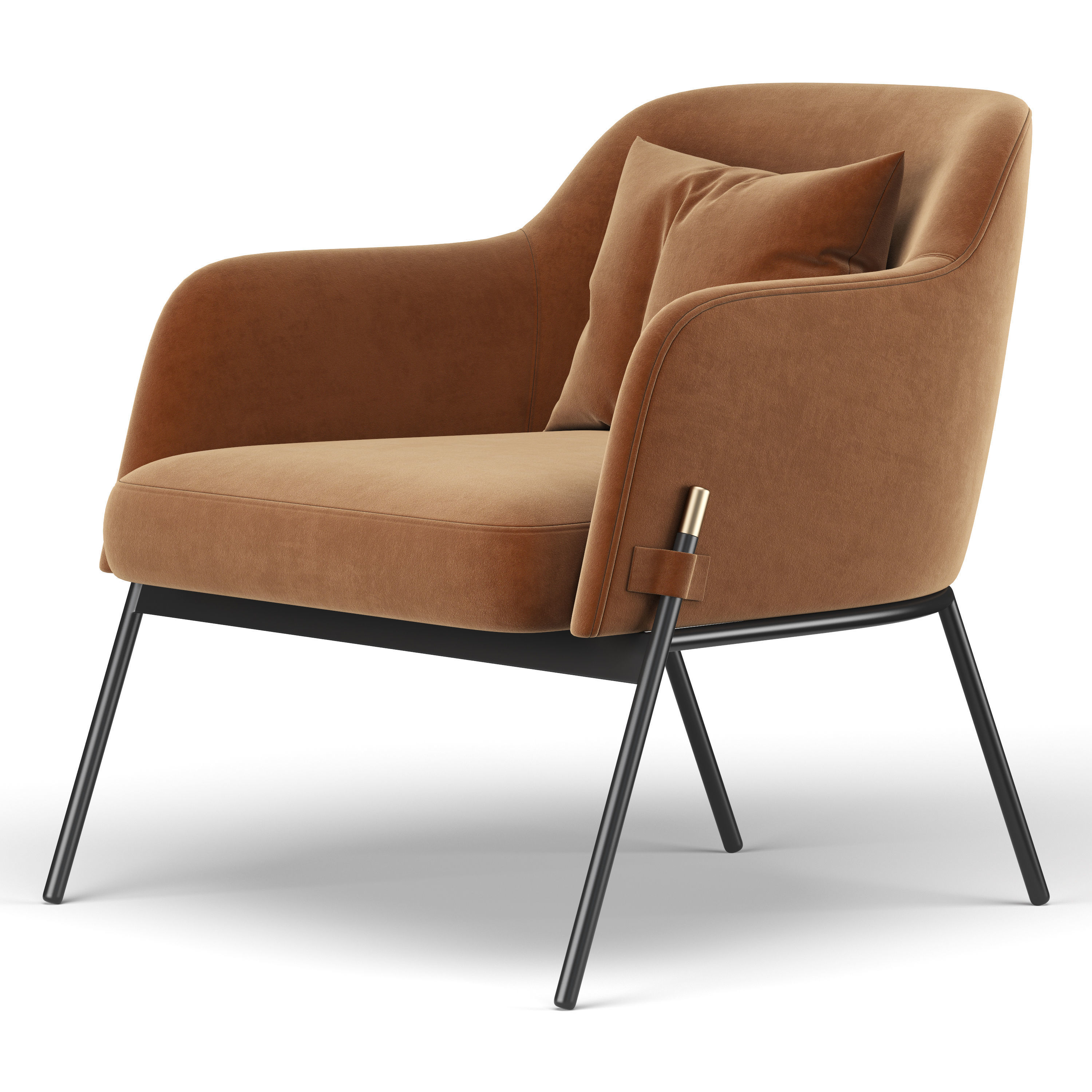 Barber Chair 3D model_4