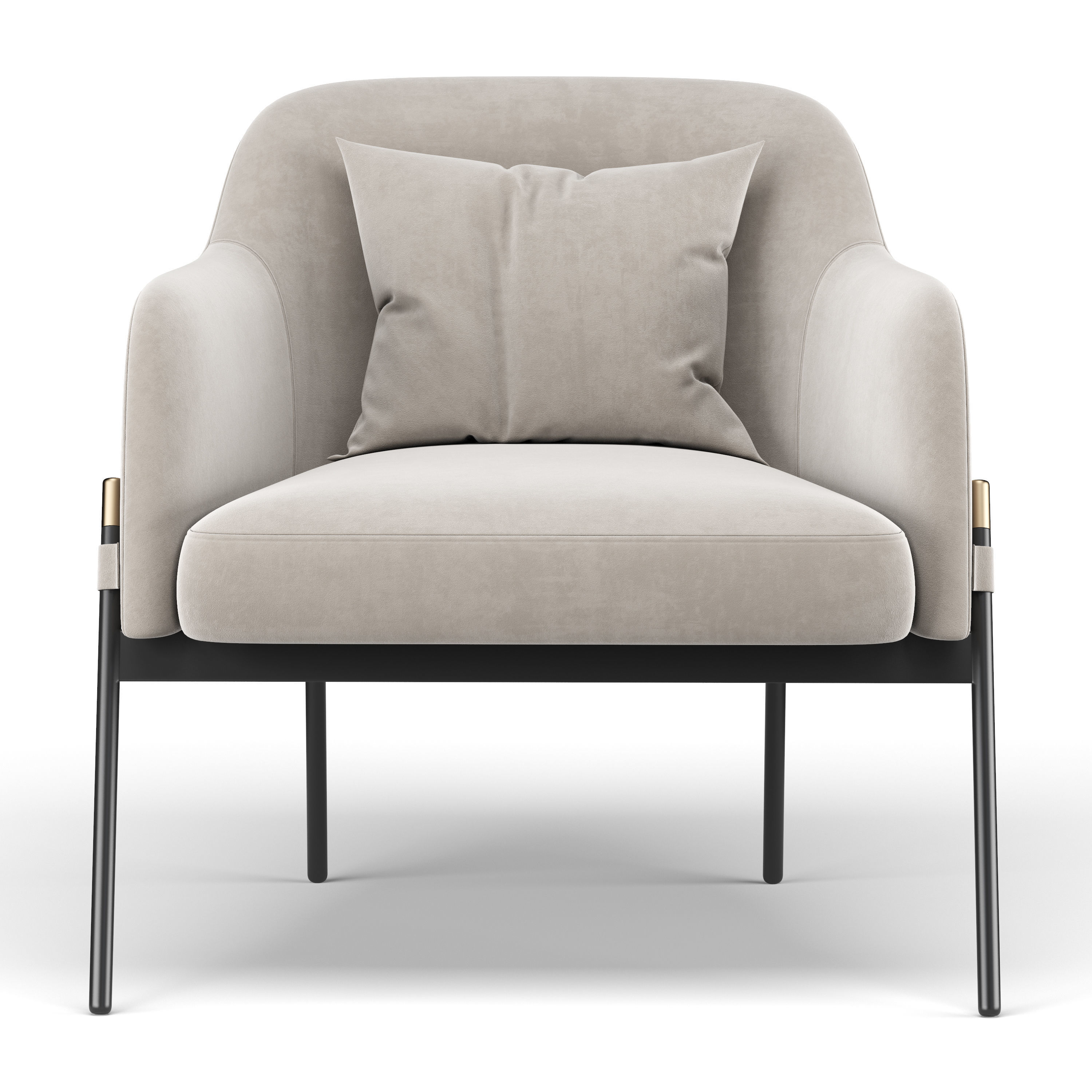 Barber Chair 3D model_2