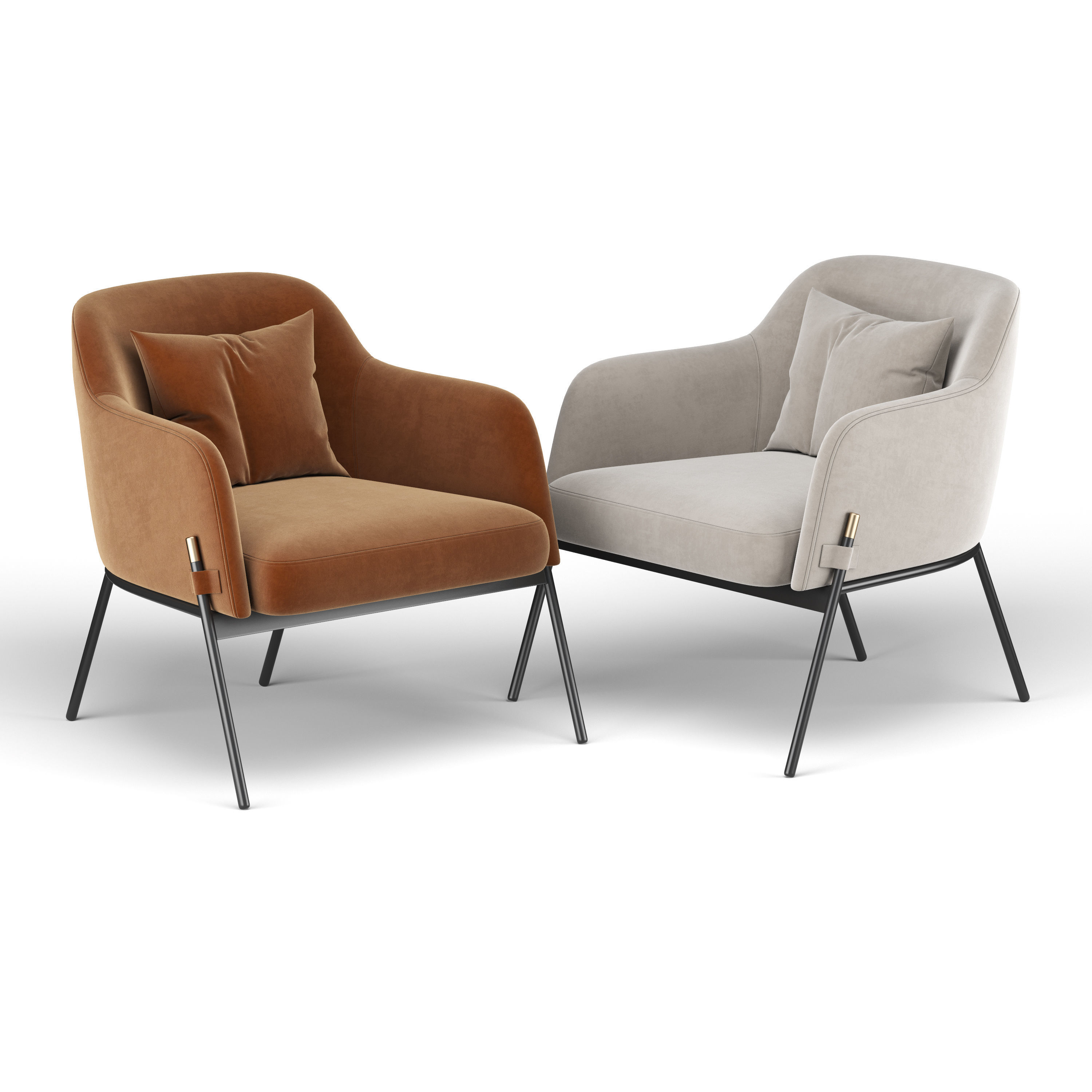 Barber Chair 3D model_6