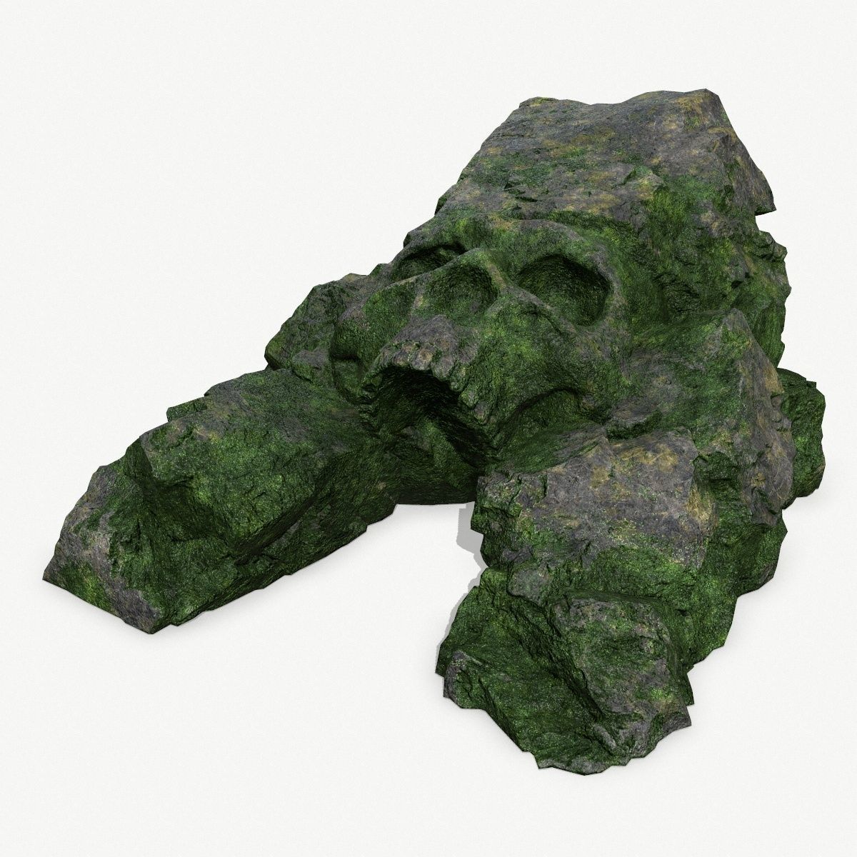 Skull Cave Low-poly 3D model_1
