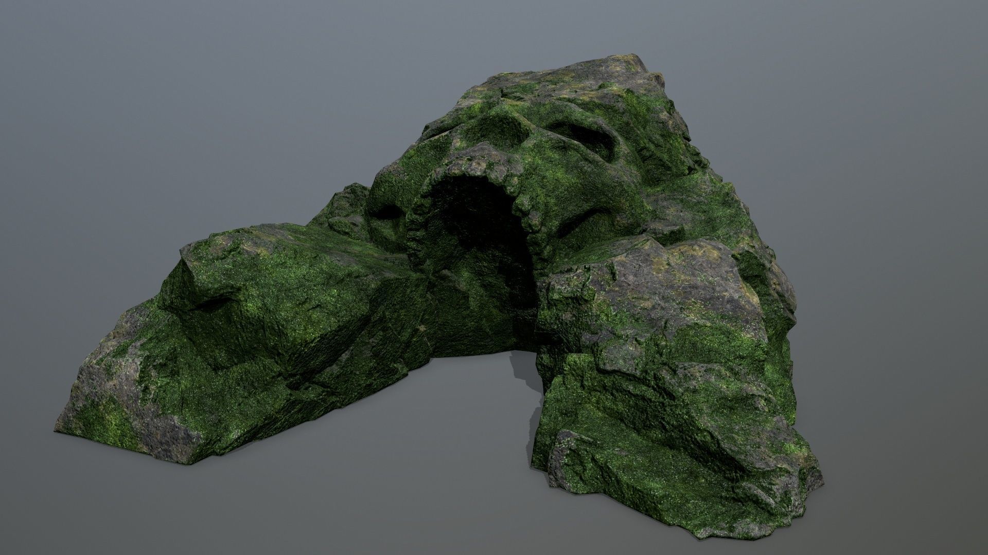 Skull Cave Low-poly 3D model_11