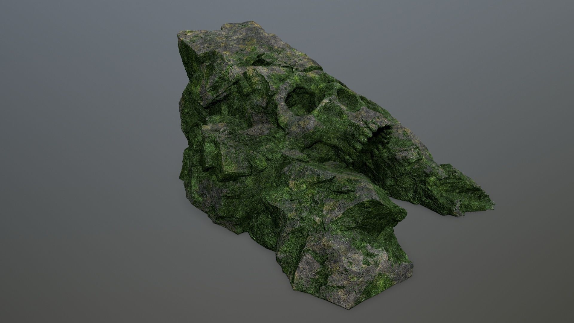 Skull Cave Low-poly 3D model_3