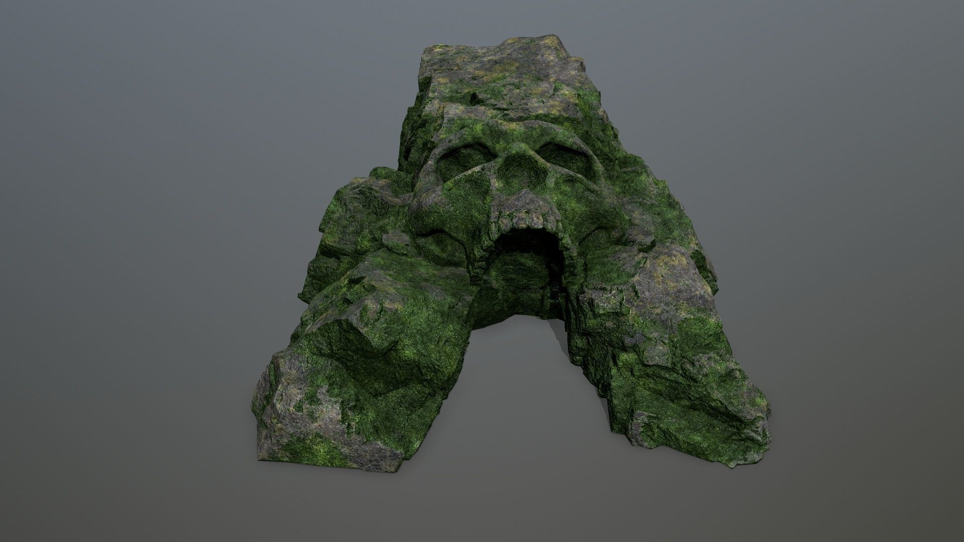 Skull Cave Low-poly 3D model_2