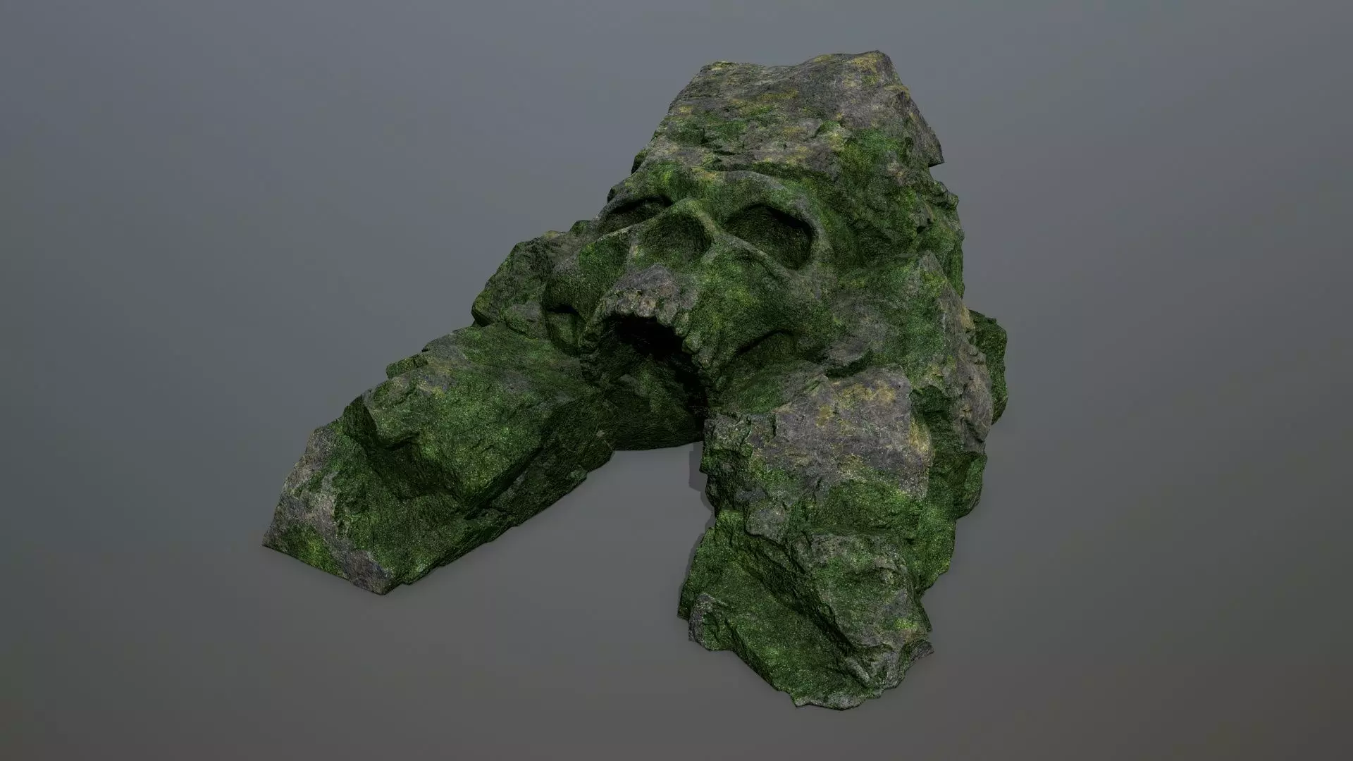 Skull Cave Low-poly 3D model_0