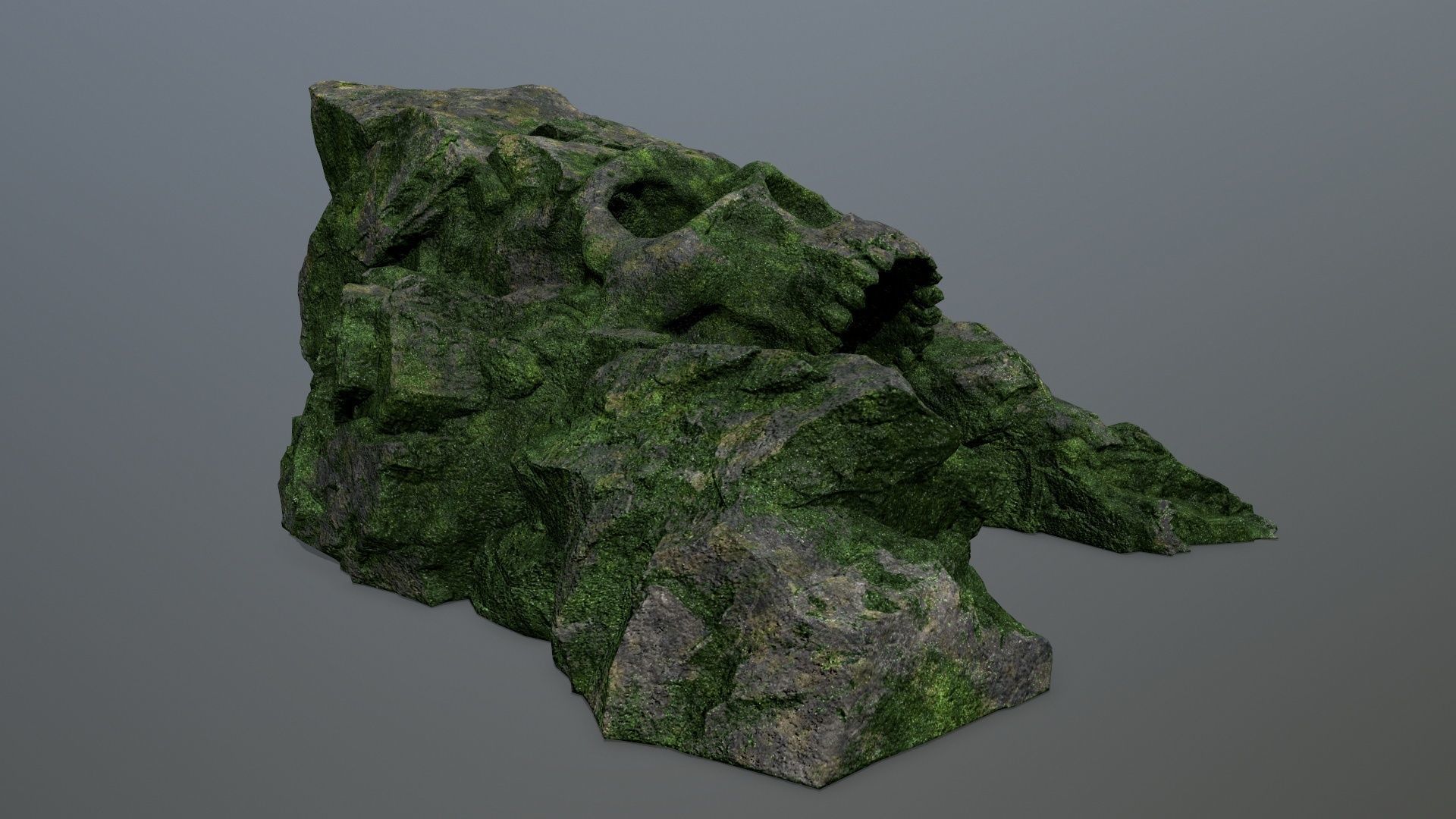 Skull Cave Low-poly 3D model_12