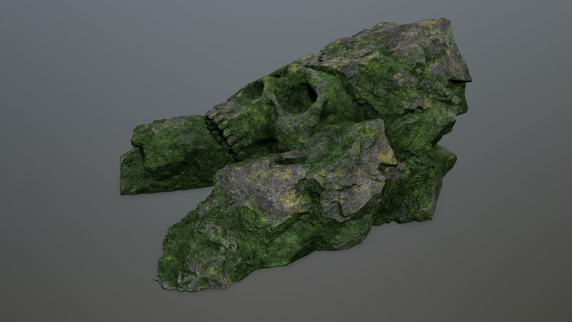 Skull Cave Low-poly 3D model_9
