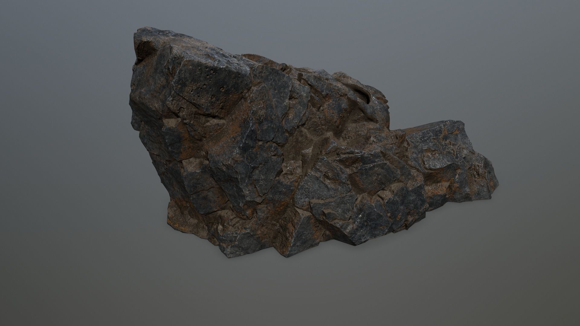 Skull Cave Low-poly 3D model_4