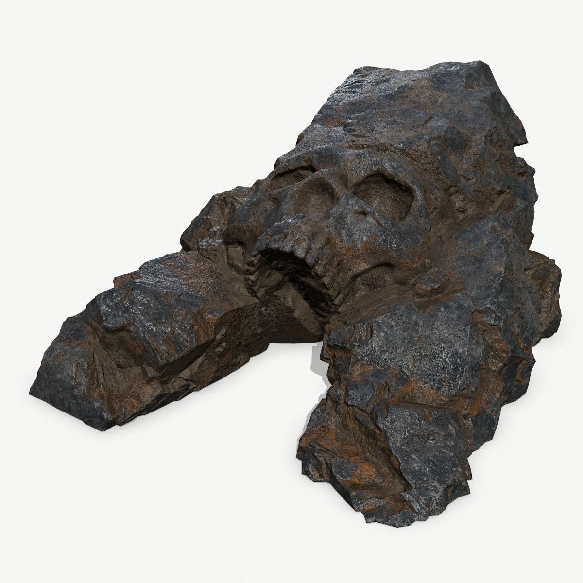 Skull Cave Low-poly 3D model_1