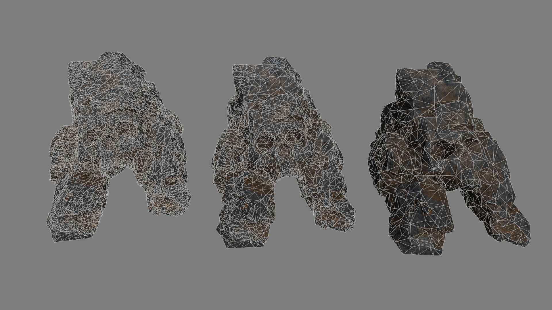 Skull Cave Low-poly 3D model_12