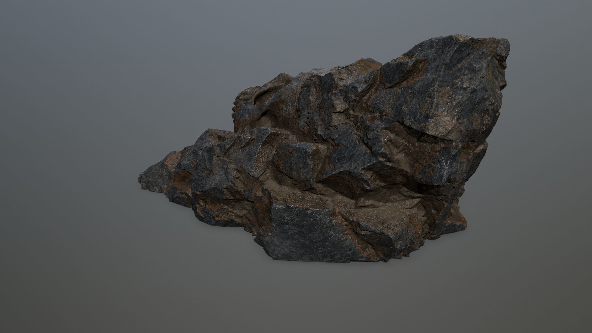 Skull Cave Low-poly 3D model_6