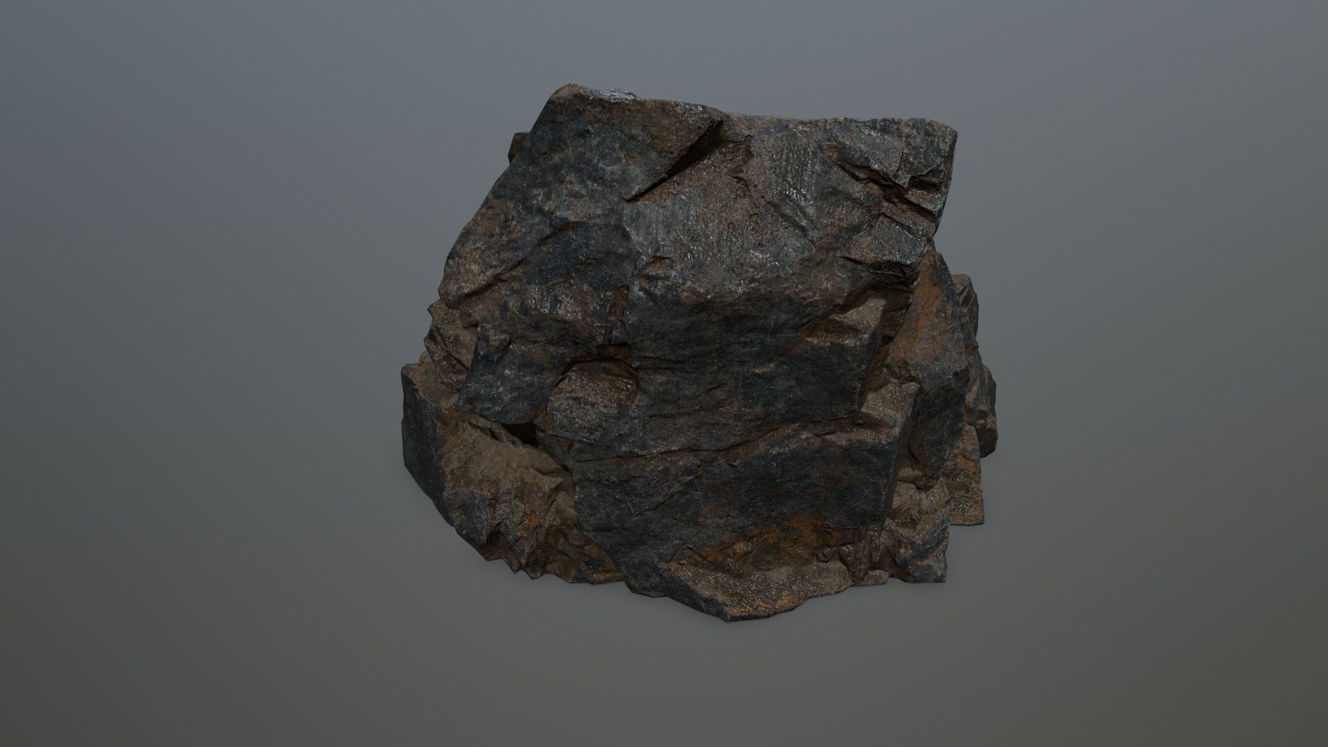 Skull Cave Low-poly 3D model_5