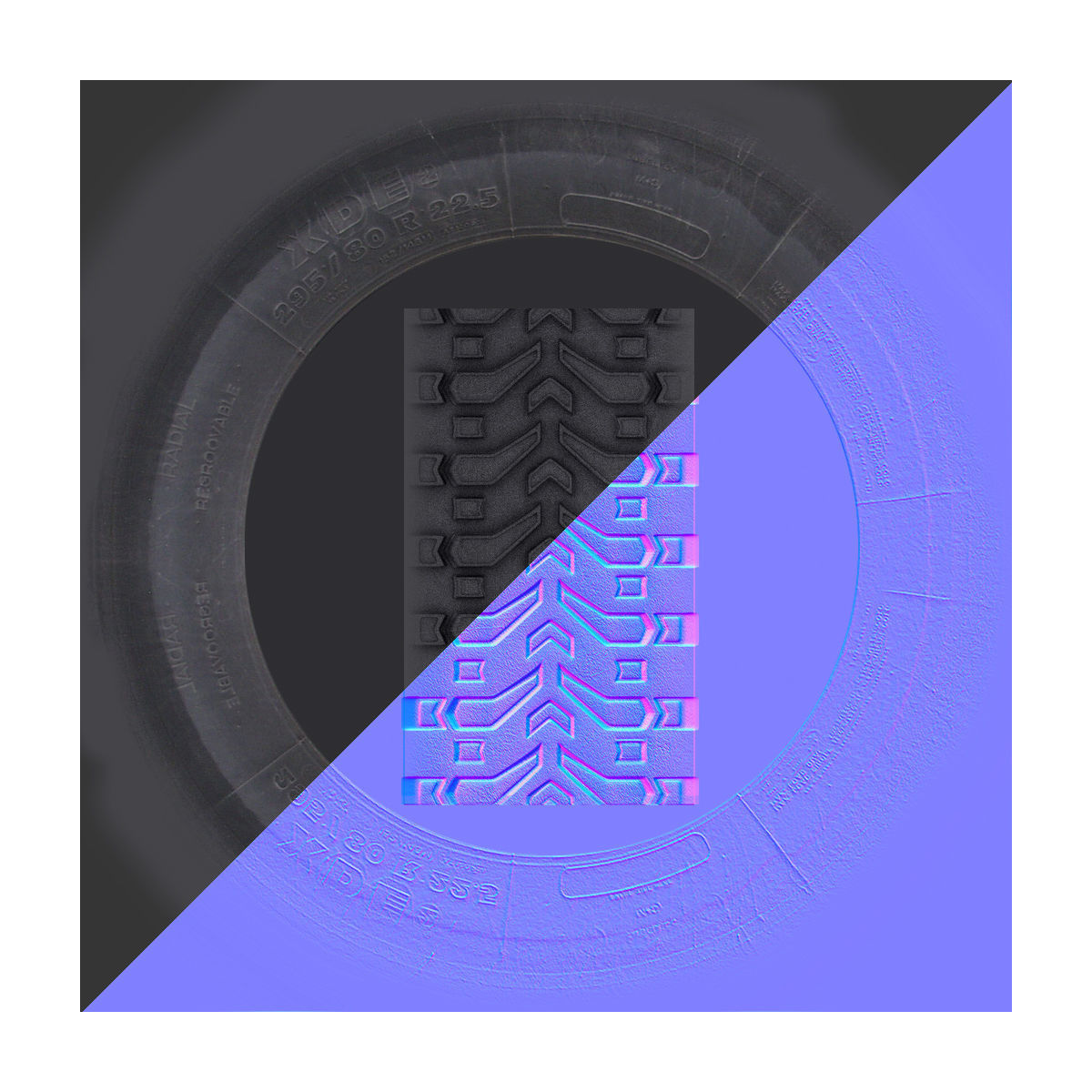 ATV Four-Wheeler Vehicle Low-Poly Low-poly 3D model_22