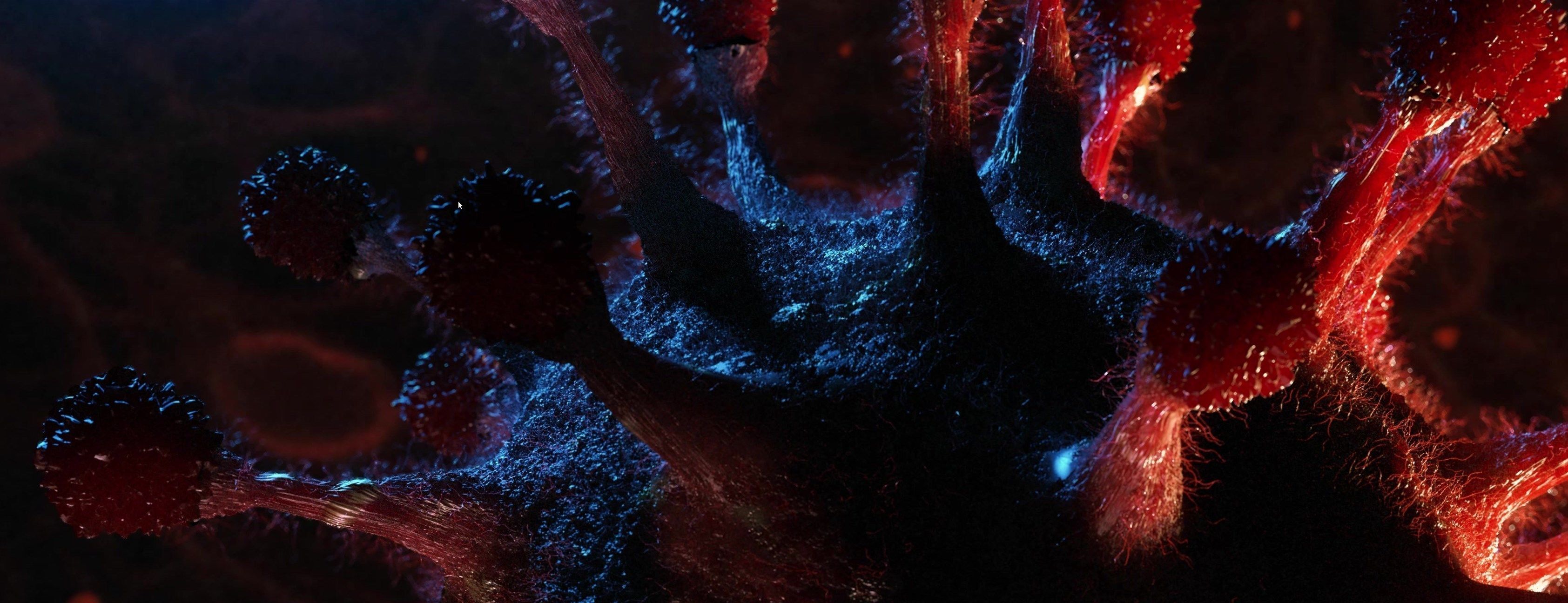 3D model of an ANIMATED scene covid-19 3D model_2