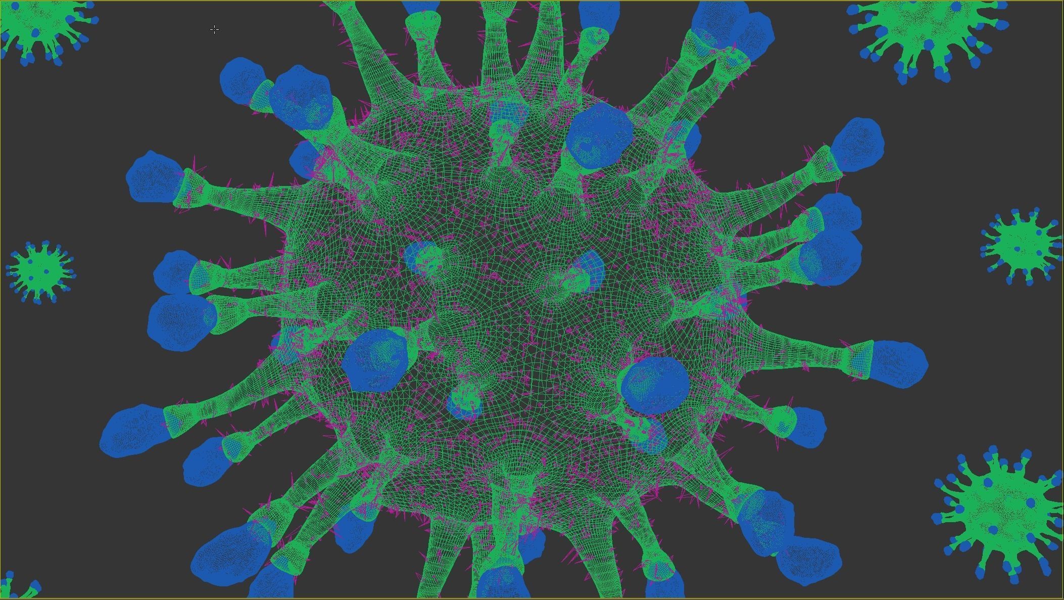3D model of an ANIMATED scene covid-19 3D model_10