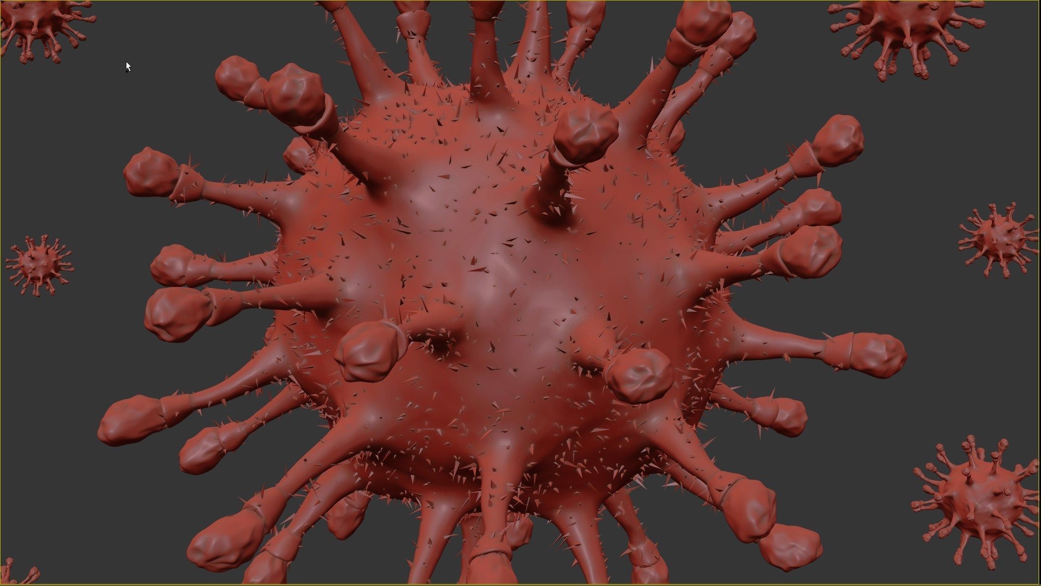 3D model of an ANIMATED scene covid-19 3D model_6