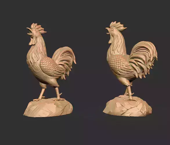 Rooster Statue for 3D Printing 3D print model