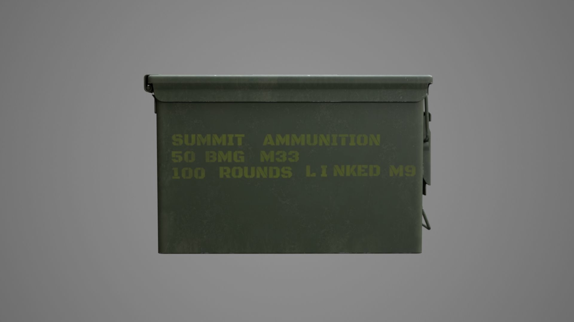 M2A1 Ammo Can HQ 3D model_12