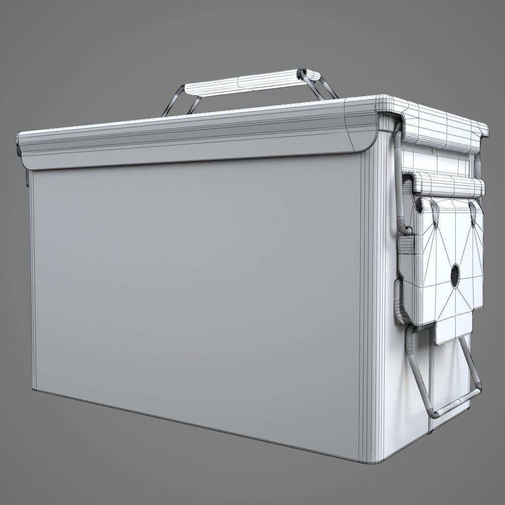 M2A1 Ammo Can HQ 3D model_24