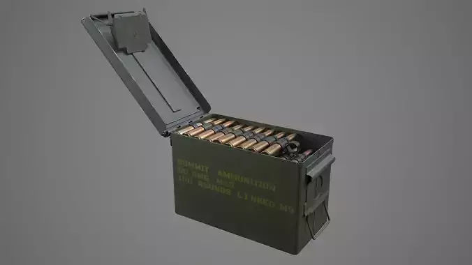 M2A1 Ammo Can HQ 3D model