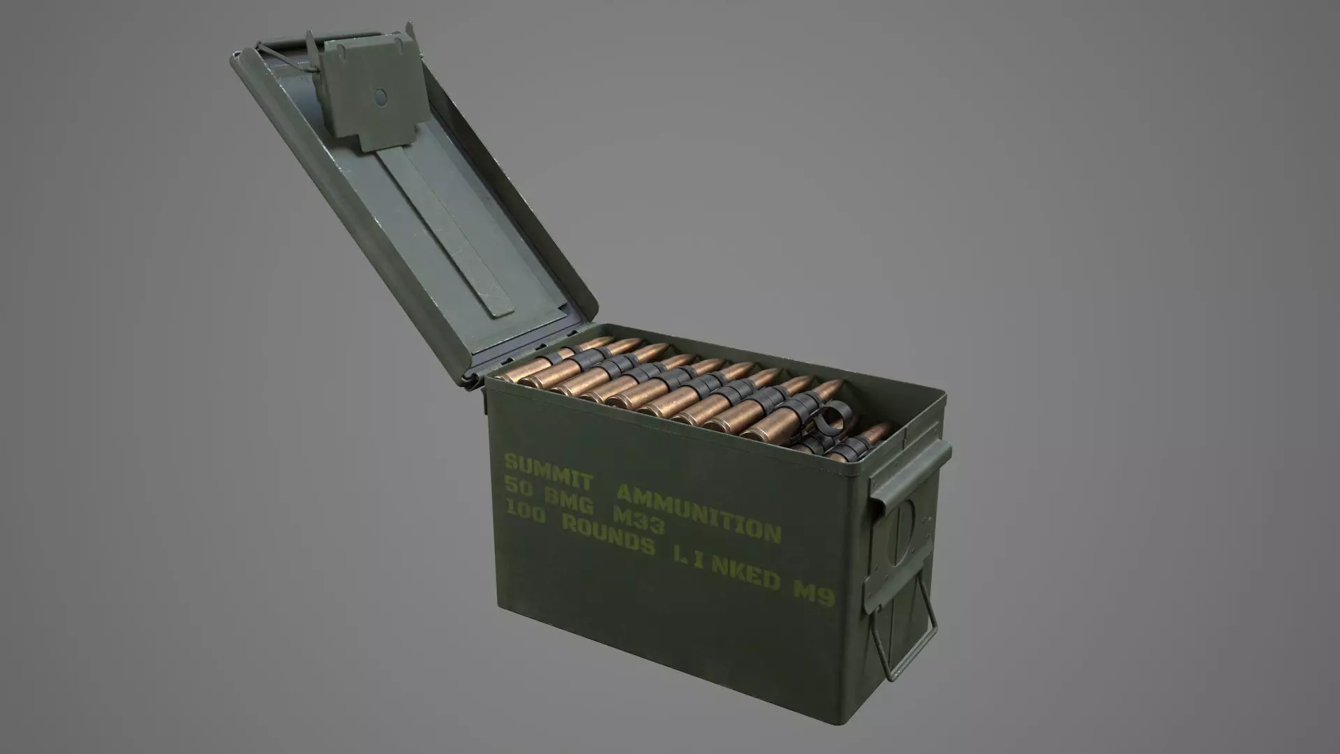 M2A1 Ammo Can HQ 3D model_0