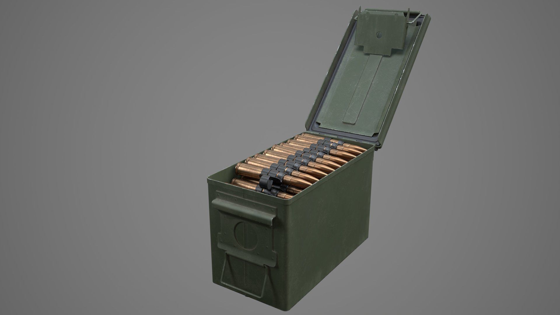 M2A1 Ammo Can HQ 3D model_2
