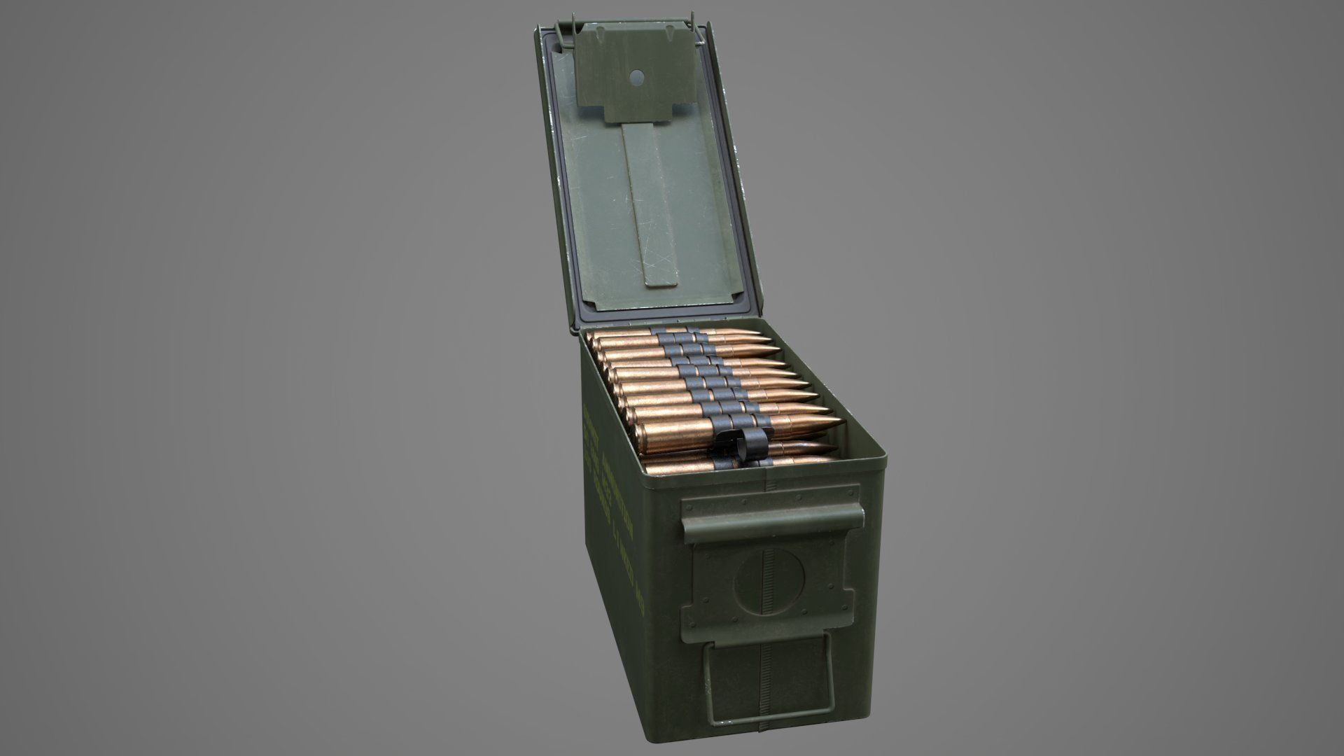 M2A1 Ammo Can HQ 3D model_1