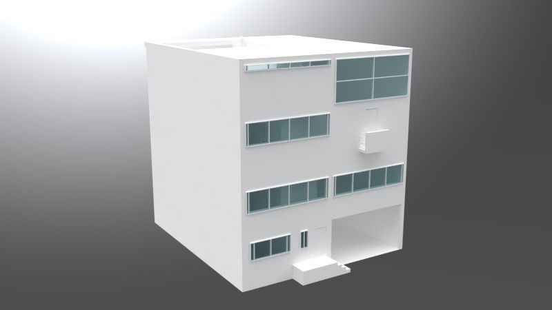 Maison Cook Villa - Le Corbusier 3D model_1