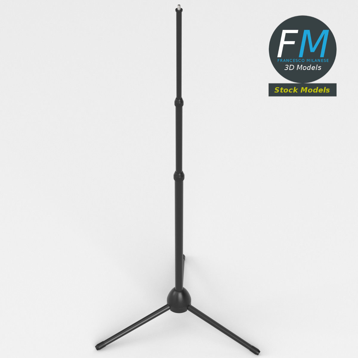 Extendable tripod stand 1 3D model_2