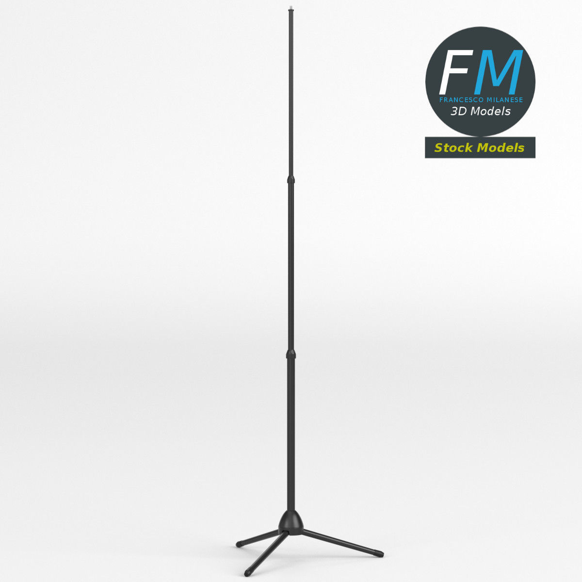 Extendable tripod stand 1 3D model_3