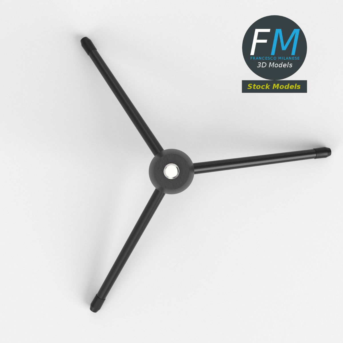 Extendable tripod stand 1 3D model_6