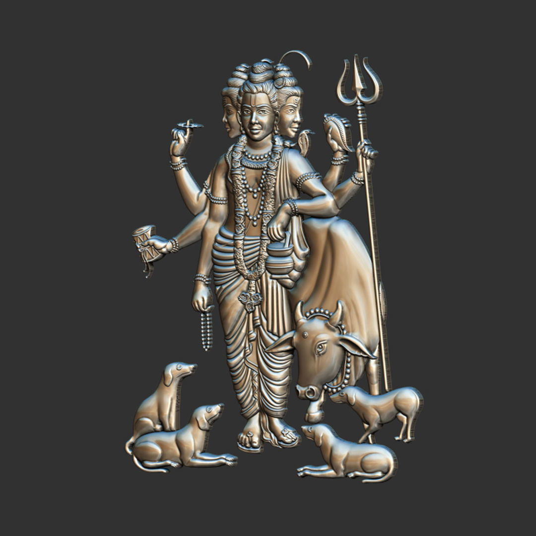 Dattaguru 01 3D print model_2