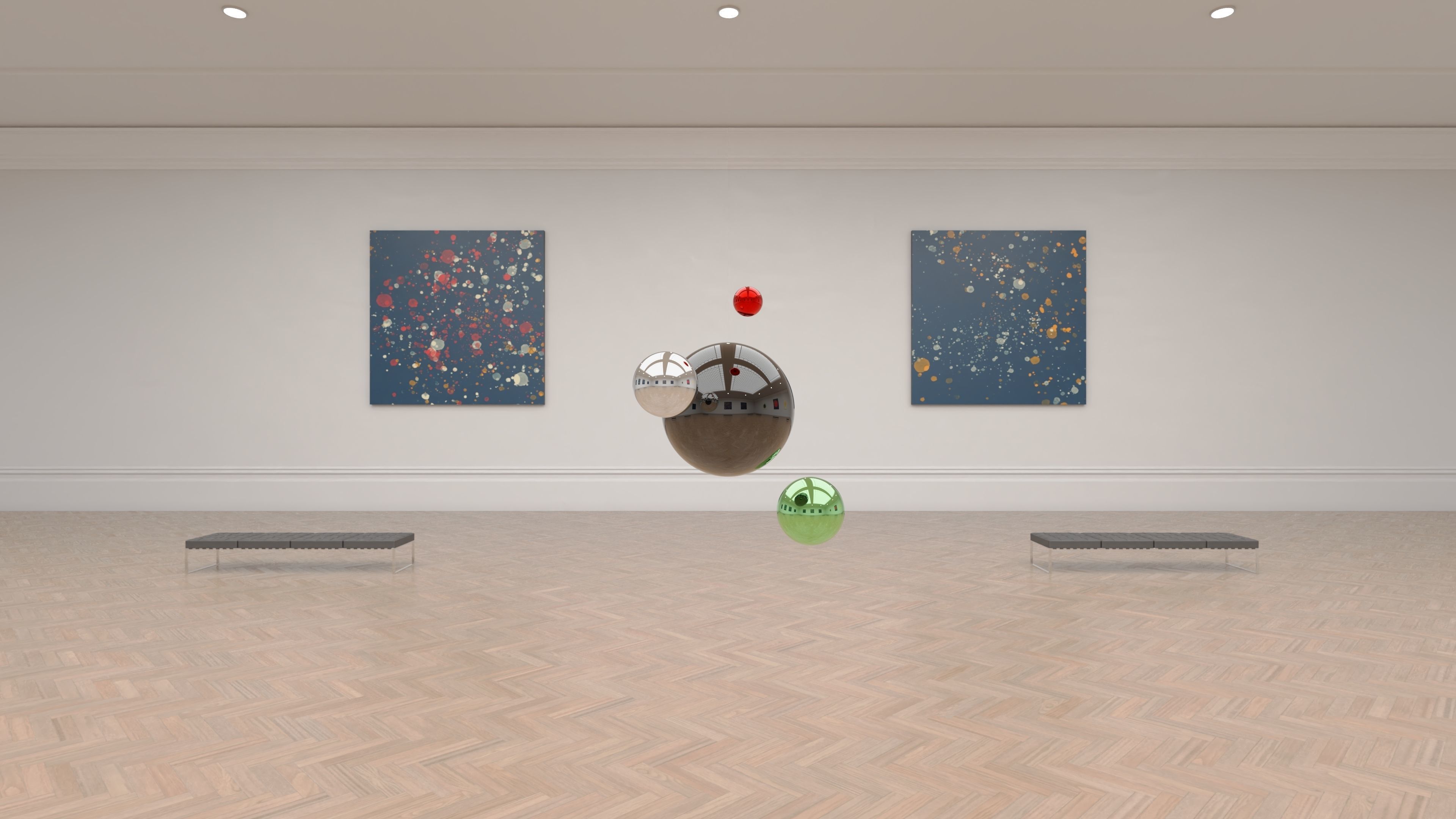 HDRI - Art Museum Gallery Interior 12 - 16384x8192 Texture_6