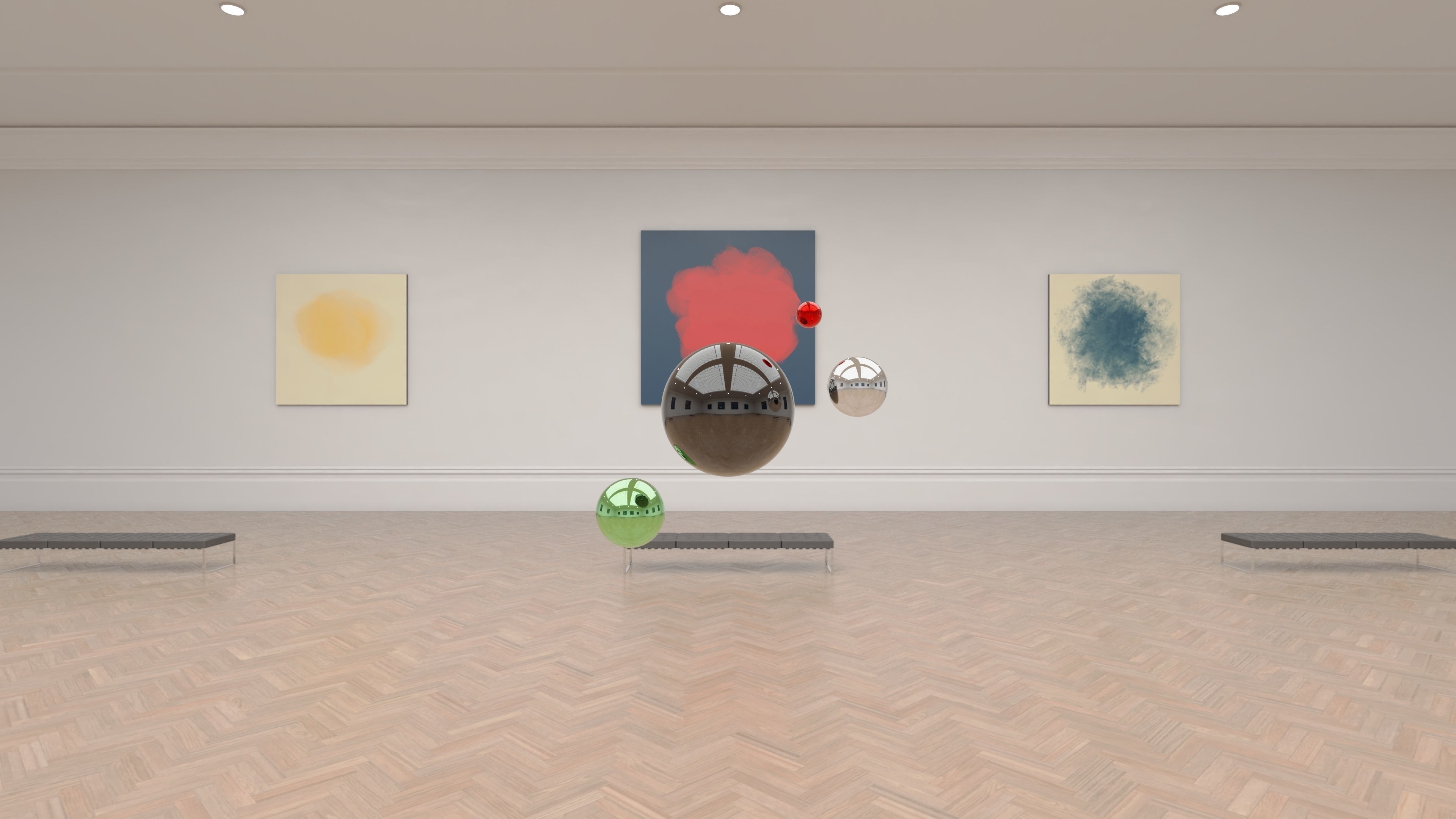 HDRI - Art Museum Gallery Interior 12 - 16384x8192 Texture_1