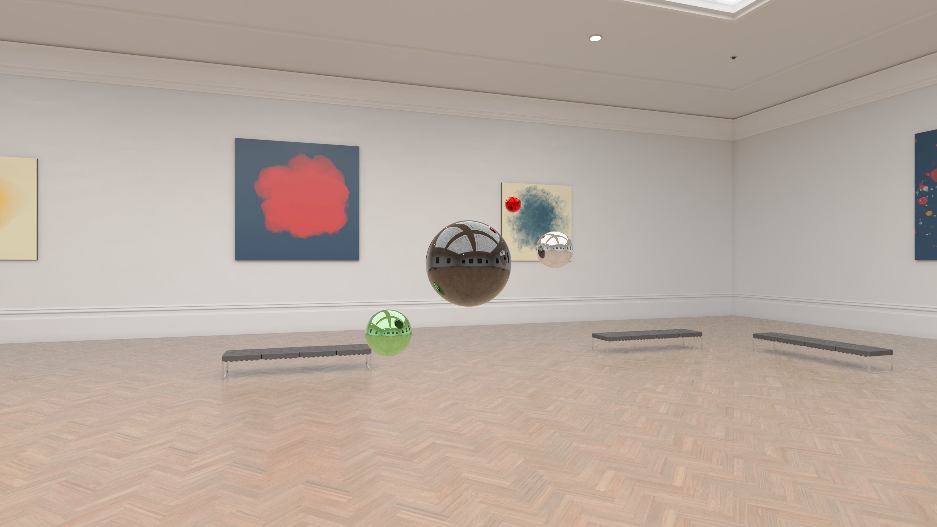 HDRI - Art Museum Gallery Interior 12 - 16384x8192 Texture_20