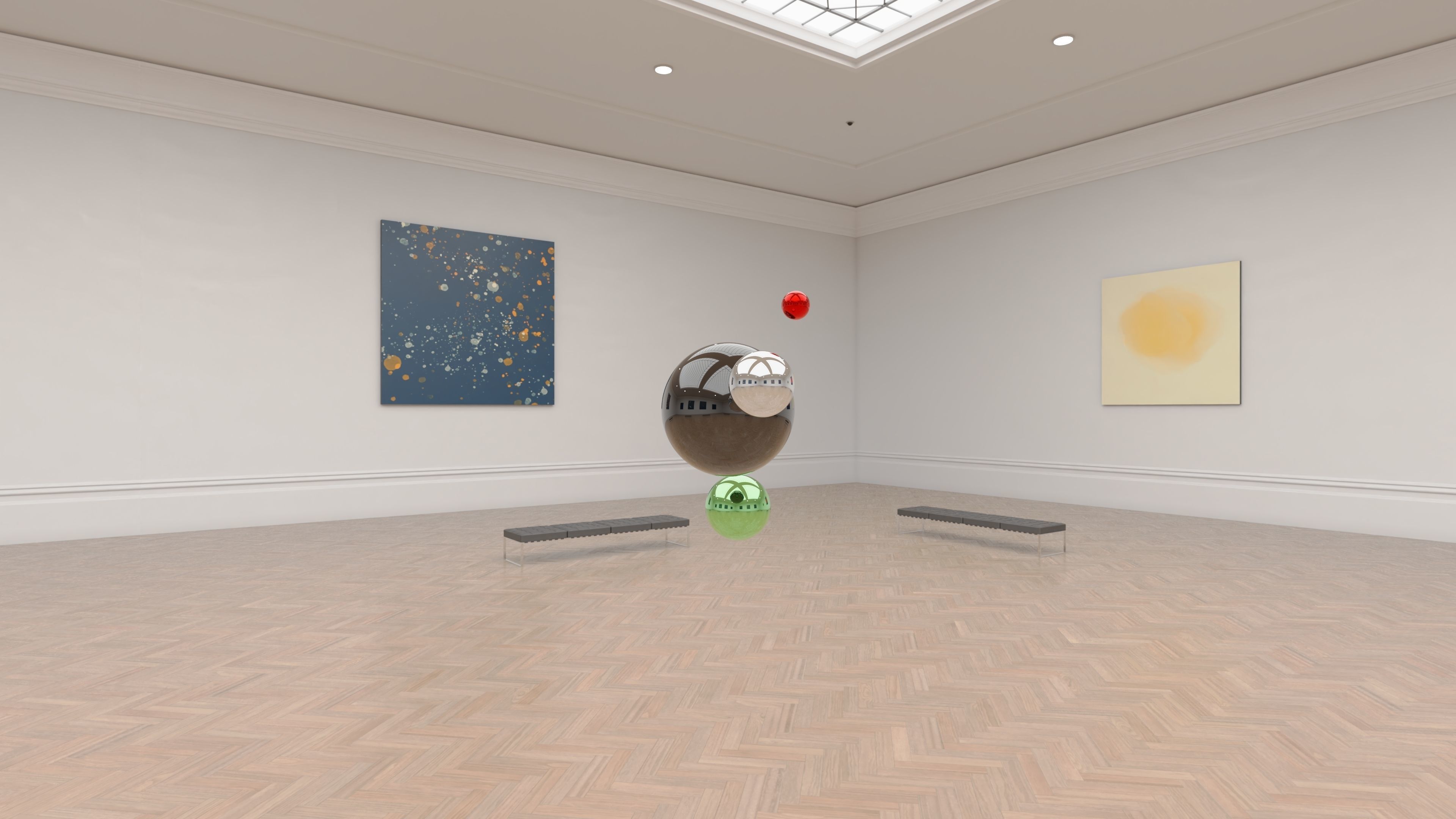 HDRI - Art Museum Gallery Interior 12 - 16384x8192 Texture_4